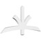 Ekena Millwork Davenport Architectural Grade PVC Gable Bracket, 60"W x 27 1/2"H x 2"D x 4"F, 11/12 Pitch GBP060X28X0204DAV00 - alternate 1
